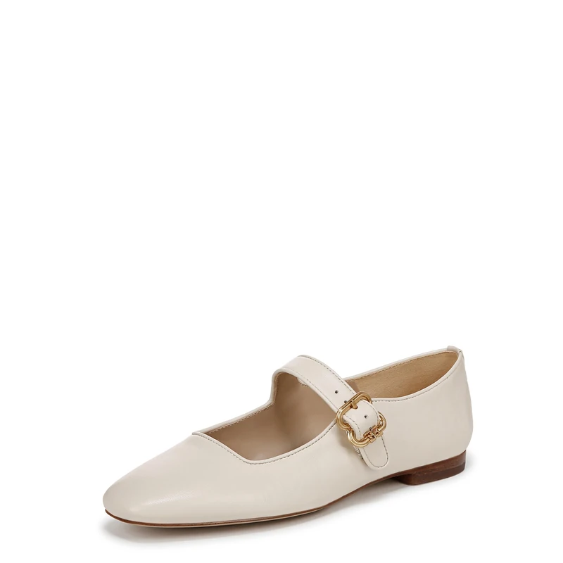 Sam Edelman Women's Michaela Mary Jane Flat, Modern Ivory, 9