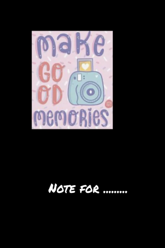 klhcfuirty1102 make go od memories - 120 pages College Ruled Notebook Lined School Journal for girl boy teen