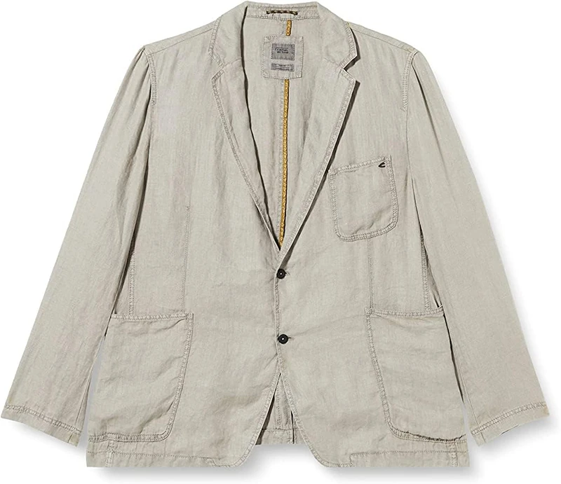 camel active Men's 444150/7I13 Casual Blazer, Khaki, 48