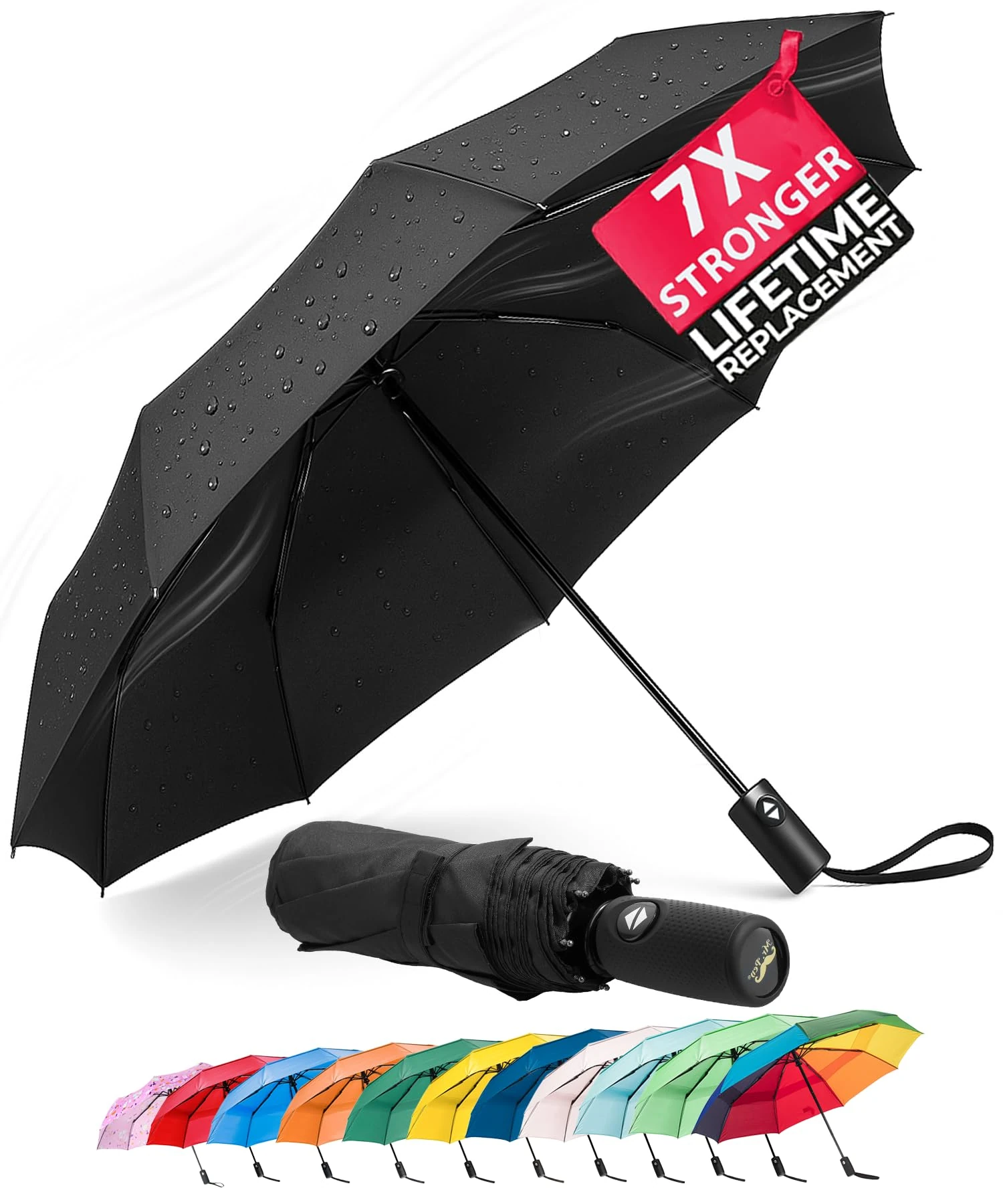 Mr. Pen- Windproof Travel Umbrella, Automatic Umbrellas for Rain, Compact