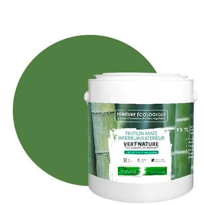 BOX DECO COULEURS Natura Natural Eco-Friendly Interior Exterior Paint Matt Look 2.5L Natural Green
