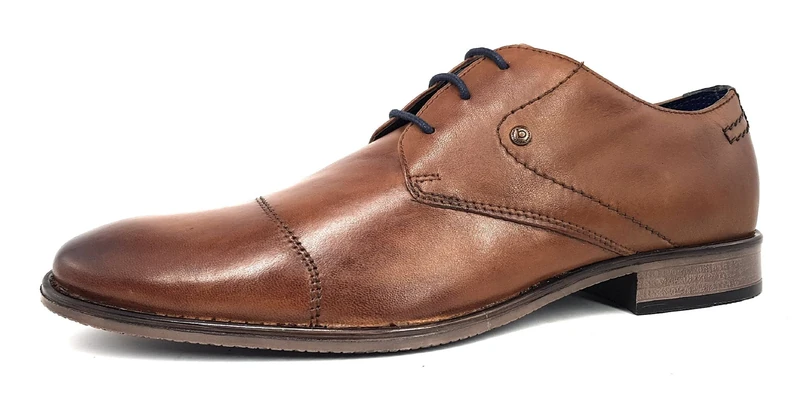 Bugatti Men's Rinaldo Eco Oxford Flat, Cognac, 7.5 UK