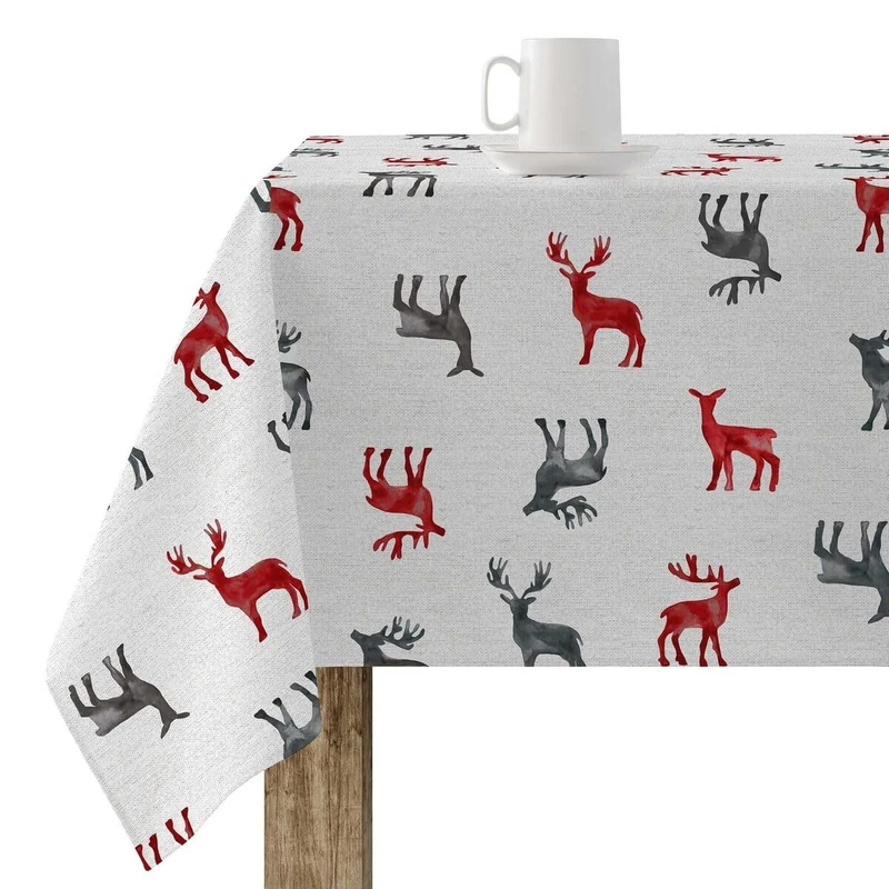BELUM | Christmas Tablecloth | Stain-Resistant Rectangular Table Cloth | Resin Tablecloth (Laminated Touch) | Table Cloth | Home Table Cloth (300 x 140 cm)
