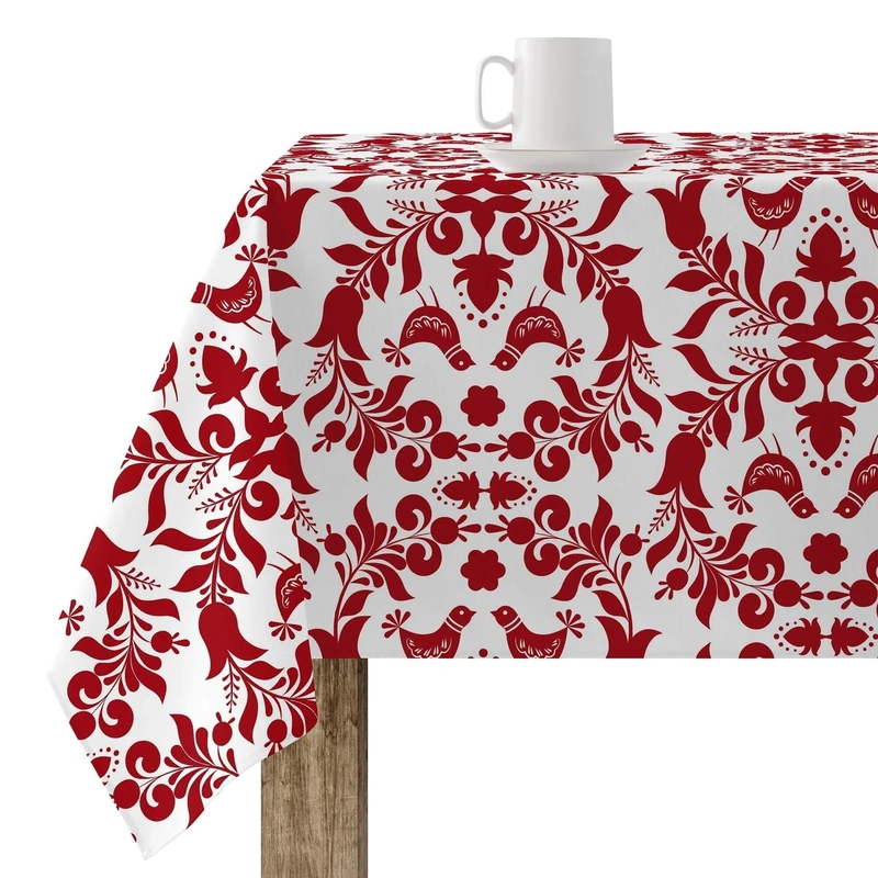 BELUM | Christmas Tablecloth | Stain-Resistant Tablecloth Rectangular Table Resin | Resin Tablecloth (Laminated Feel) | Tablecloth Table | Home Table (140 x 140 cm) - Image 1