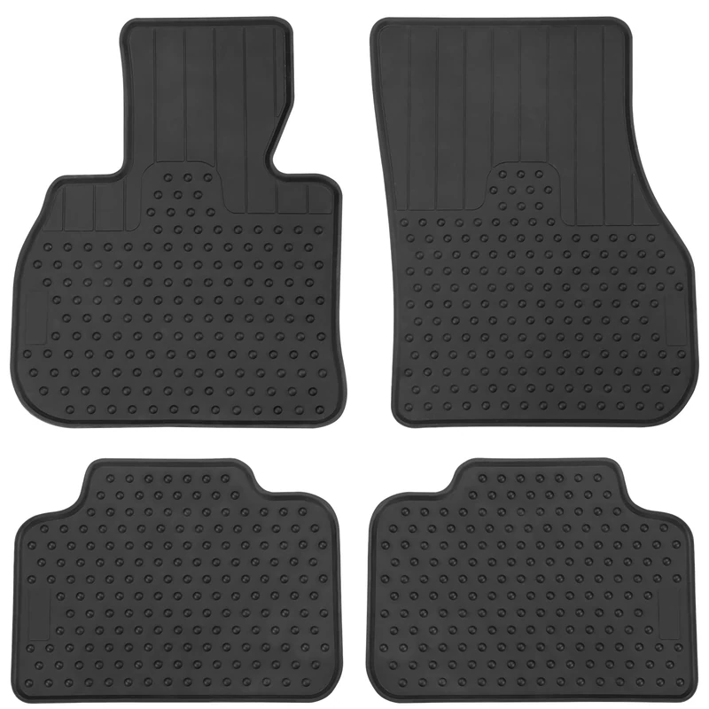 Lwope Car Floor Mats Custom Fit for Mini Countryman F60 2017-2021 Black Rubber All Weather Protection Auto Floor Liners Heavy Duty Odorless