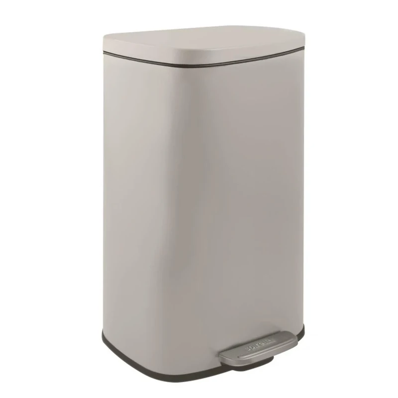 Spirella Kitchen Pedal Bin Steel AKIRA 30L Taupe Matt