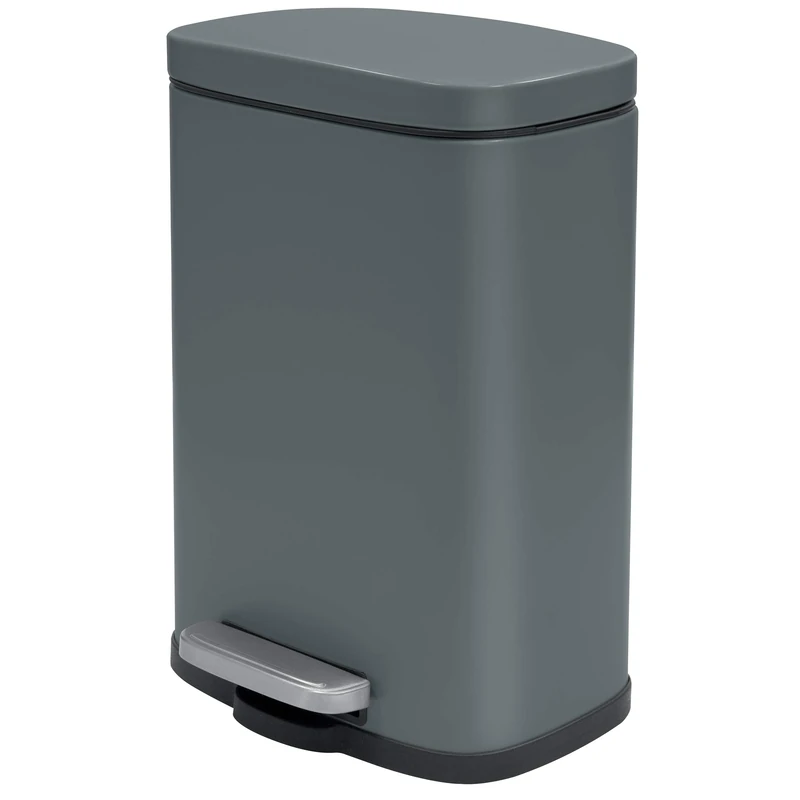 Spirella Kitchen Pedal Bin 50 Litres with Soft-Close Pedal - Grey