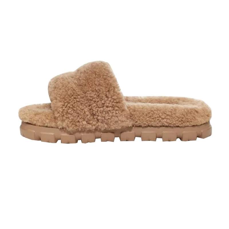 UGG Women's Cozetta Curly Slipper, Chestnut, 9 UK