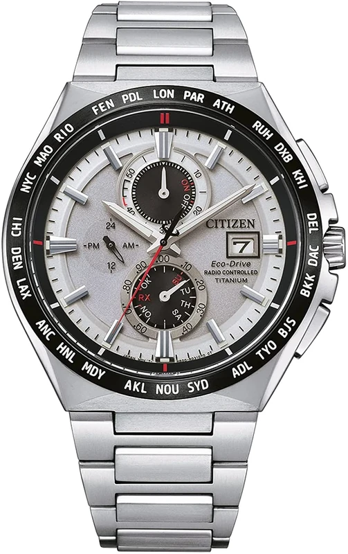 Citizen Men's Chronograph Eco-Drive Watch with Titanium Strap AT8234-85A