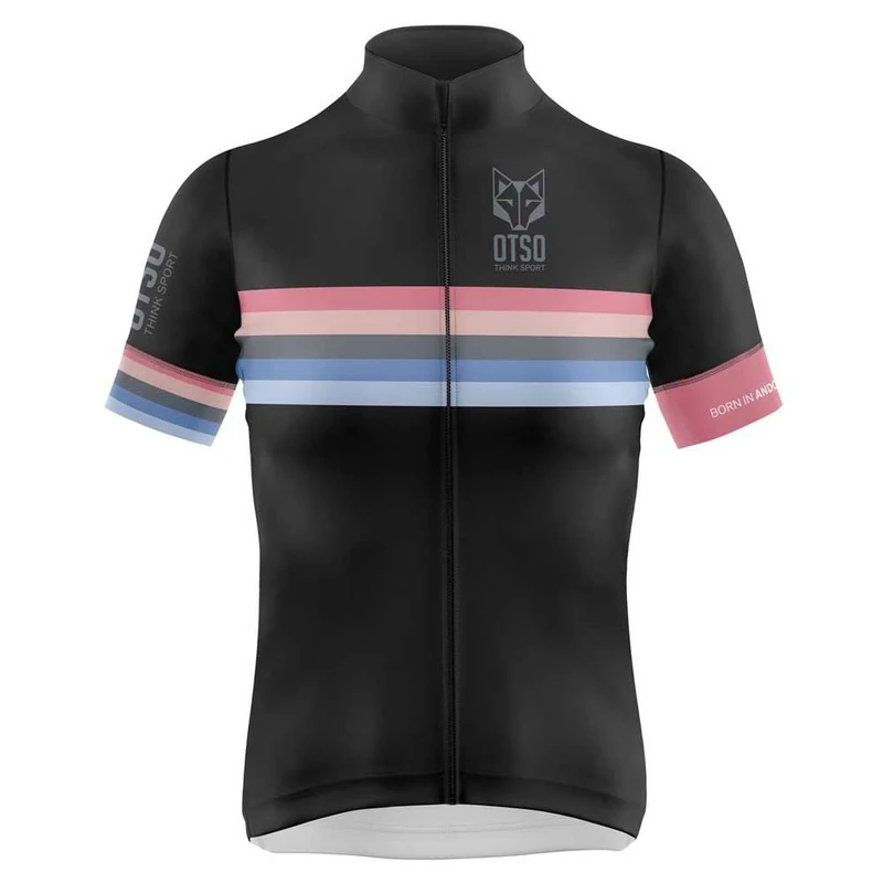 OTSO Stripes Women's Cycling Jersey, Black, L
