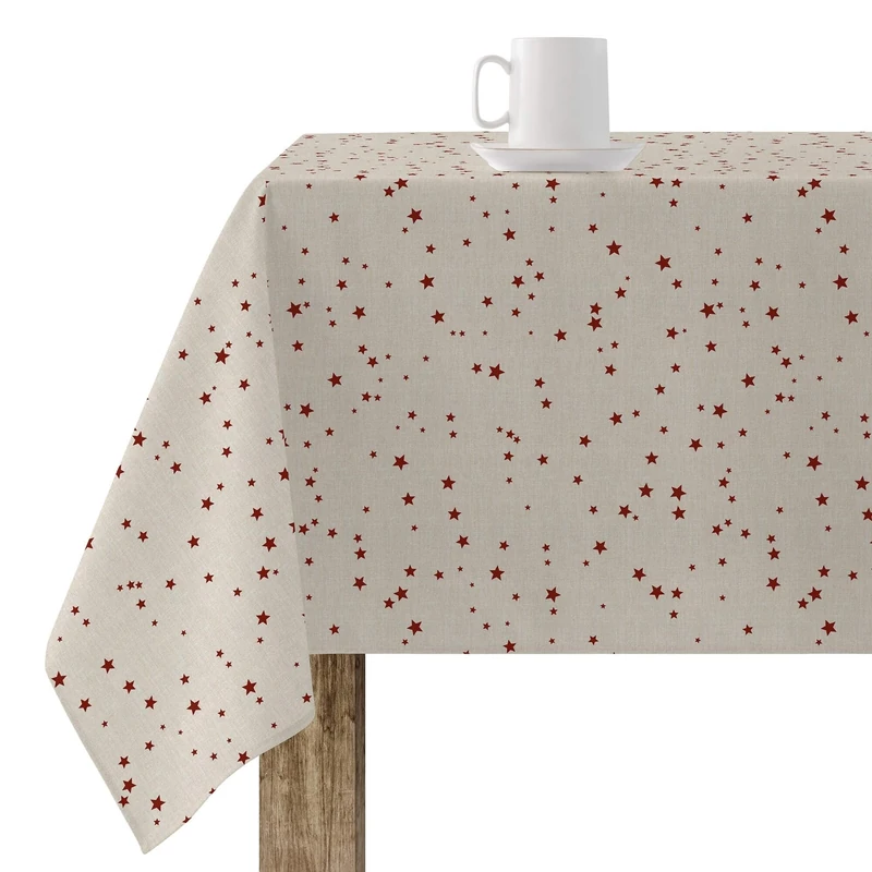 BELUM | Christmas Tablecloth | Stain-Resistant Rectangular Table Cloth | Resin Tablecloth (Laminated Touch) | Table Cloth | Home Table Cloth (200 x 140 cm)