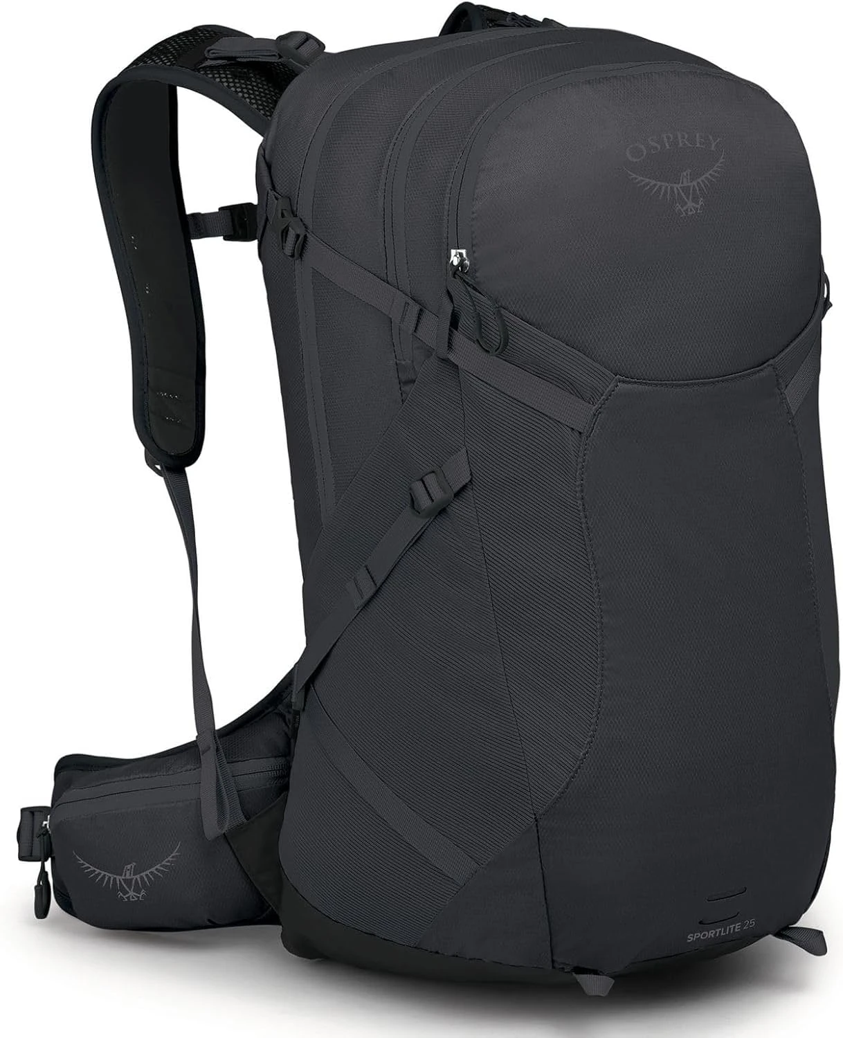 Osprey Sportlite Unisex Backpack, 15L, Dark Charcoal Grey, O/S
