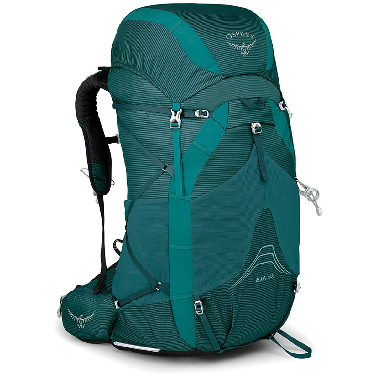 Osprey Eja 58 Women's Backpacking Backpack, Deep Teal, X-Small/Small