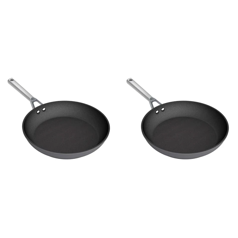 NINJA Foodi ZEROSTICK 20cm Frying Pan, [C30020UK] Hard Anodised Aluminium, Non-Stick with 28cm Frying Pan, [C30028UK] Hard Anodised Aluminium, Non-Stick, Induction Compatible, Dishwasher Safe