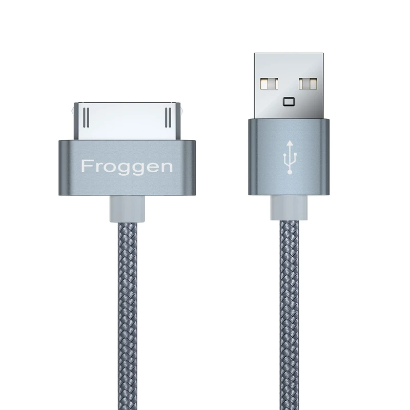 Froggen Charging Cable, 30 Pin USB to USB Data Sync Cable Compatible with Phone 3, Phone 4, Phone 4s, Pad, Pad 2, Pad 3, Pod Nano 1/2/3/4/5/6, Pod Touch 1/2/3/4, Pod Classic 1/2/3/3/3/3/3/3/3/3/3 - Image 1
