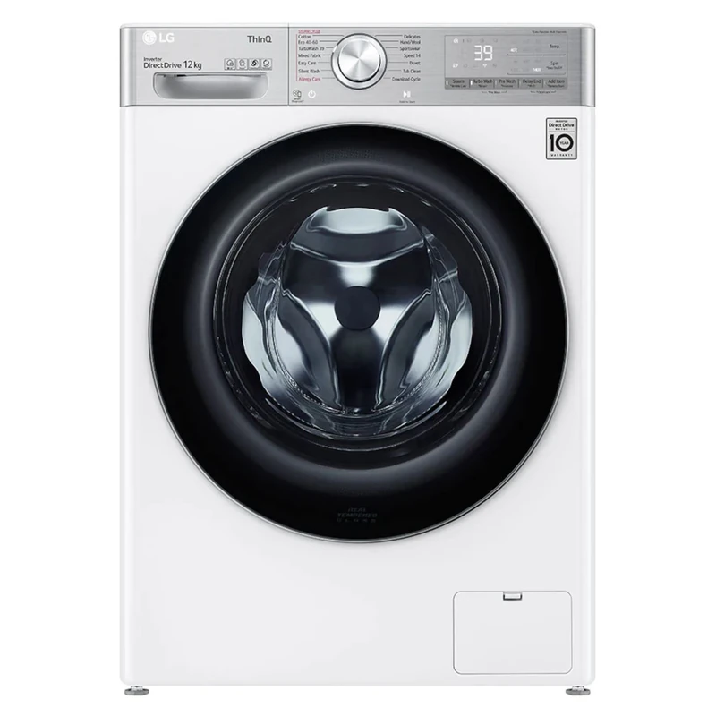 LG V10 F4V1012WTSE TurboWash 360 12kg Freestanding Washing Machine