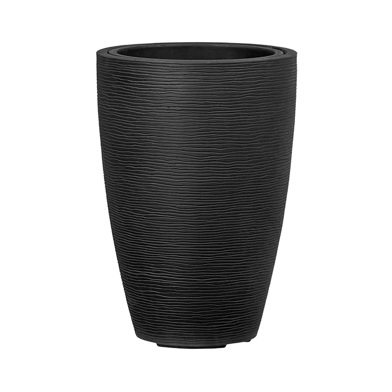Poetic Esteras PATEA Plant Pot Planter Smoke Black