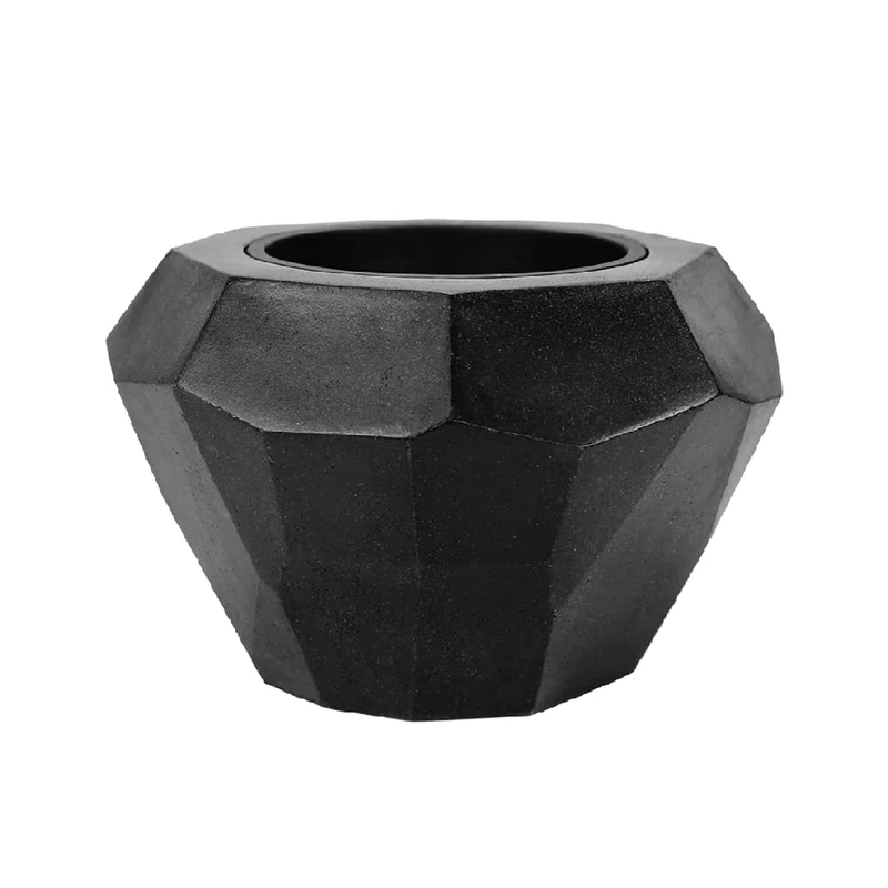 Poetic Pot, Fiberglass, Black