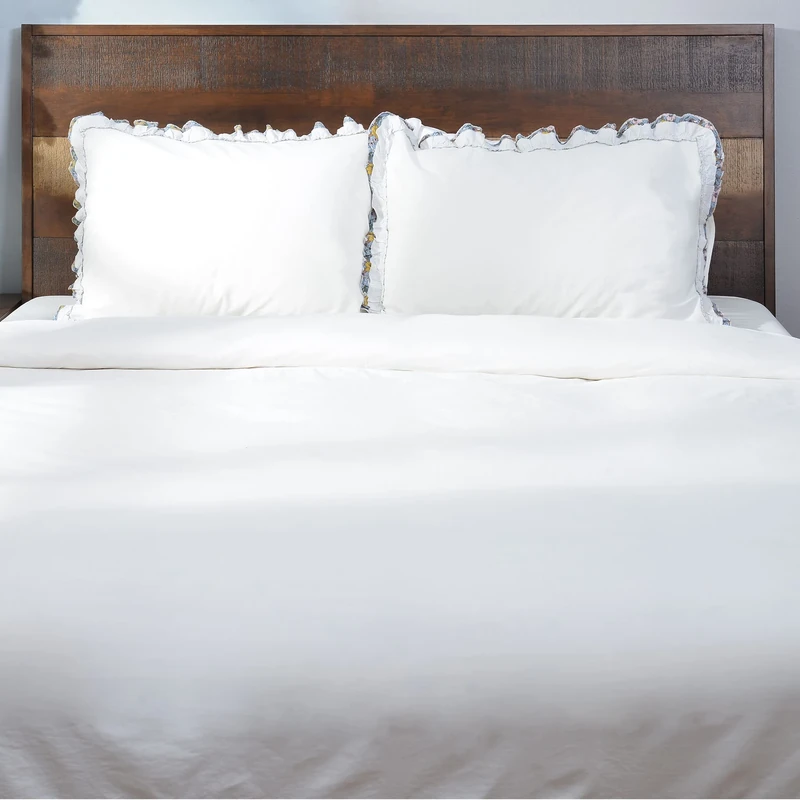 Deco Mex Martha 4-Piece Bed Linen Set, Bed Sheets 200 x 220 cm Cream