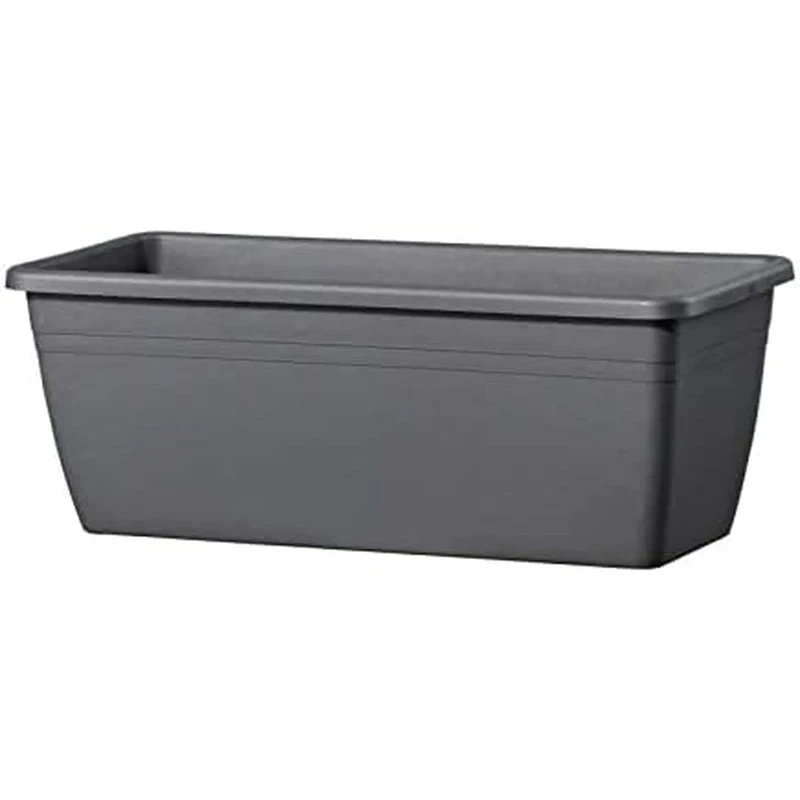 Deroma Day R Rectangular Planter 60 cm Anthracite