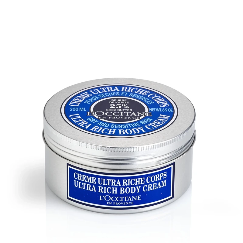 L'OCCITANE Shea Butter Ultra Rich Body Cream 200ml | Enriched with 25% Shea Butter | Vegan & 97% Readily Biodegradable | Clean & Luxury Beauty Bodycare for All Skin Types