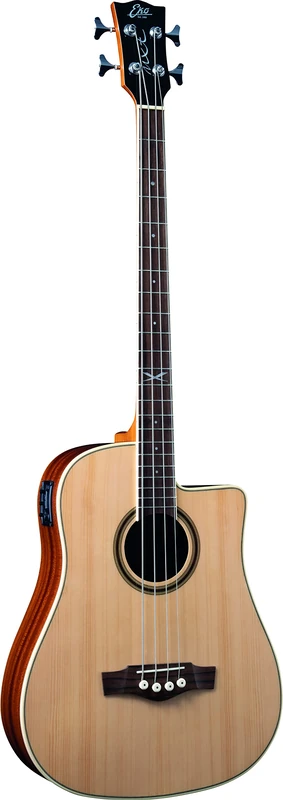 EKO GUITARS - NXT BASS B100CE NATURAL, Acoustic Bass Shape Dreadnought, Polished Finish, Scale 812 mm, Natural Color