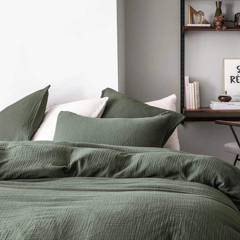 Essix Cotton Gauze Duvet Cover, British Garden, 200 x 200 cm - Image 1