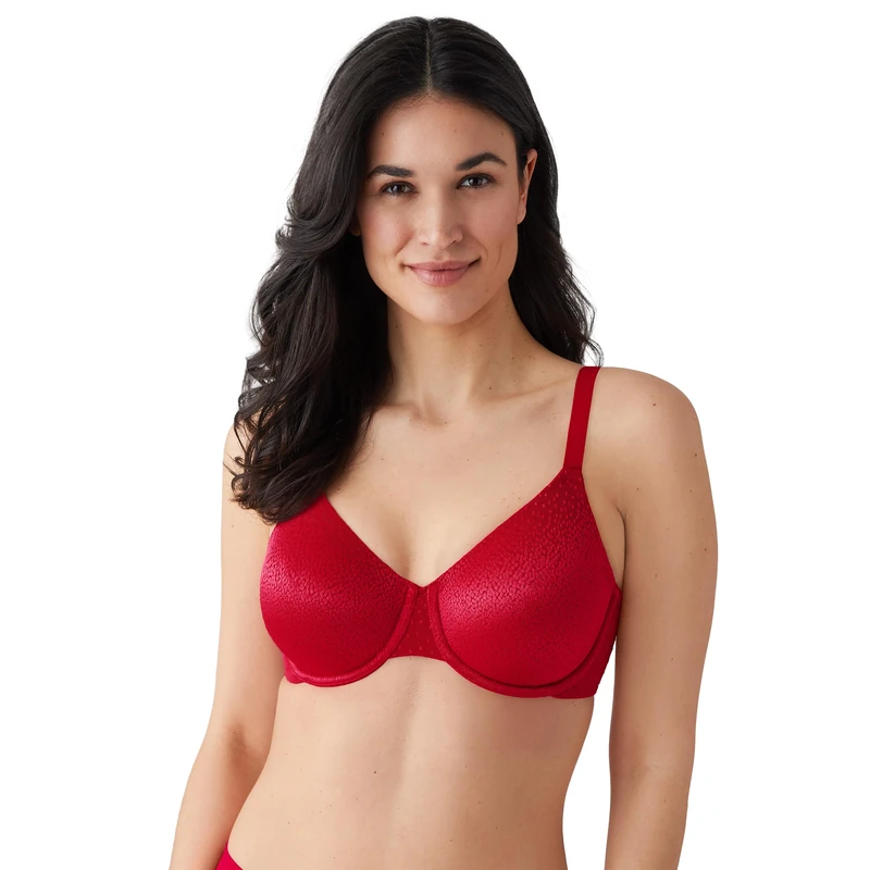 Wacoal Women's Back Appeal Bügel-bh Full Coverage Bra, Opaque, Barbados Cherry, 34C