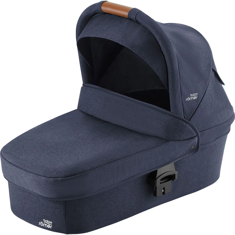 BRITAX RÖMER Hard CARRYCOT, Compatible for use with Strider M Baby Pushchair, Baby from Birth - 9kg, Approximately 9 Months Old, Navy Ink