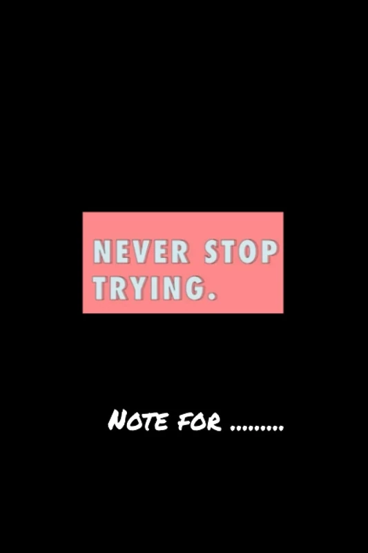 kjhxcgiur1740 never stop trying - 120 pages College Ruled Notebook Lined School Journal for girl boy teen