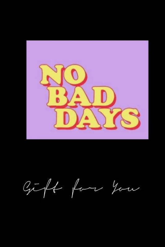 clkxhgiuf1839 no bad days - 120page notebook x