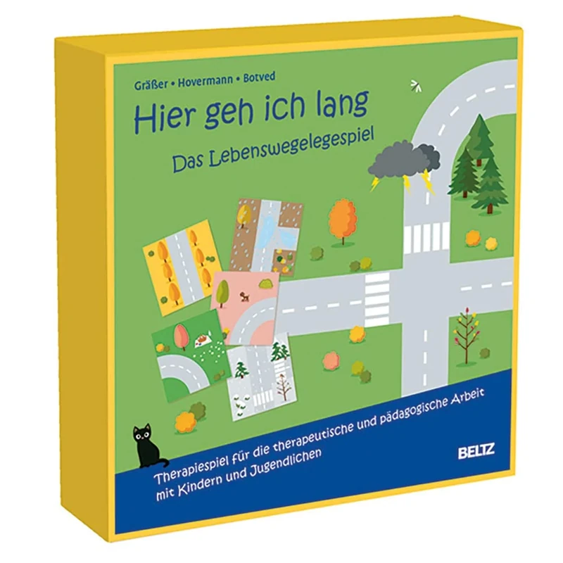 Hier geh ich lang - Das Lebenswegelegespiel: Therapiespiel für die therapeutische und pädagogische Arbeit mit Kindern und Jugendlichen. Mit Spielplan aus 72 Wegekarten in stabiler Box 27 x 27 x 5,5 cm