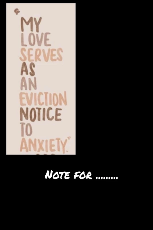 lkjhcgiry1624 my love serves as an eviction notice to anxiety - 120 pages College Ruled Notebook Lined School Journal for girl boy teen