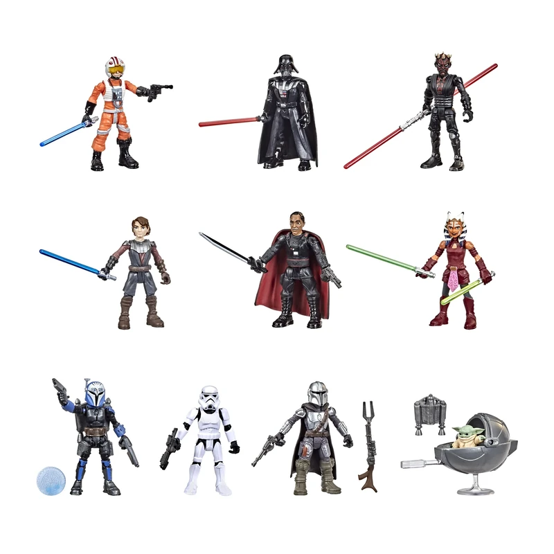 Star Wars Mission Fleet Figures Pack of 10, 6 cm Figures, 19 Accessories, Toys for Children from 4 Years