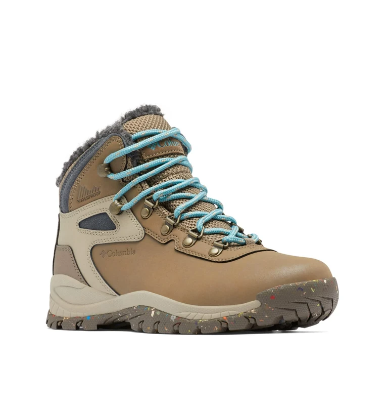 Columbia Women's Newton Ridge Plus Omni Heat Shoes, Wet Sand, Sea Wave, 4 - Image 1