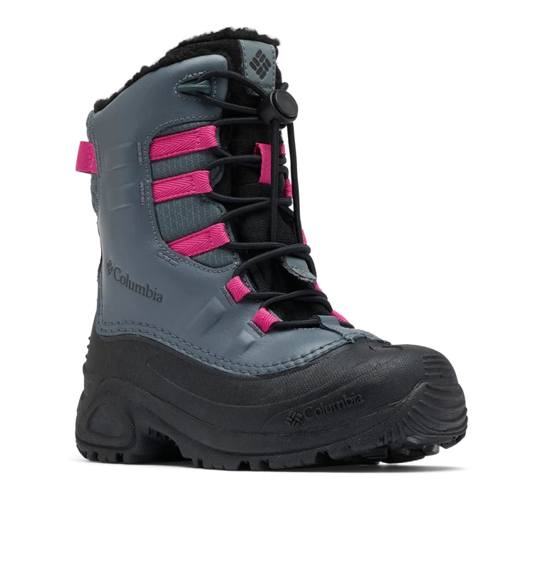 Columbia Youth Unisex Little CHILDRENS BUGABOOT CELSIUS Boots, Graphite, Wild Fuchsia, 7