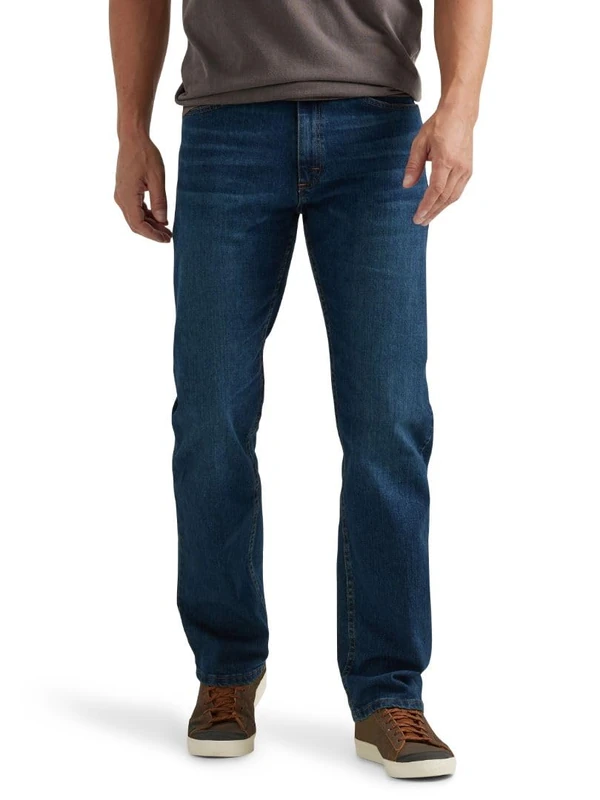 Wrangler Authentics Men's Regular Fit Comfort Flex Waist Jean, Rhodes, 40W x 36L