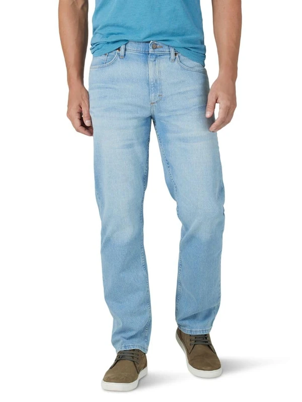 Wrangler Authentics Men's Comfort Flex Waist Relaxed Fit Jean, Aaron, 38W x 32L