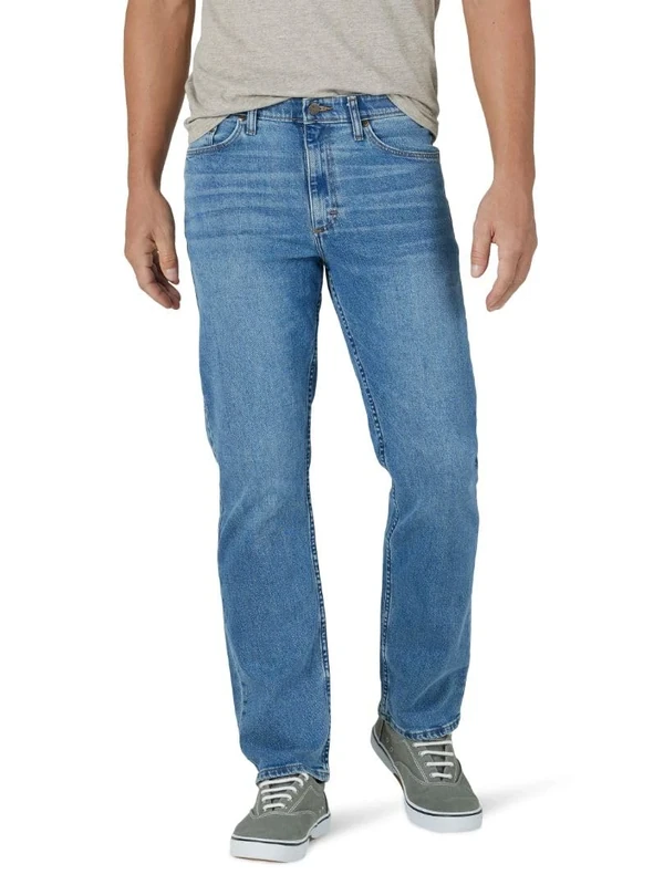 Wrangler Authentics Men's Comfort Flex Waist Relaxed Fit Jean, Leon, 46W x 30L