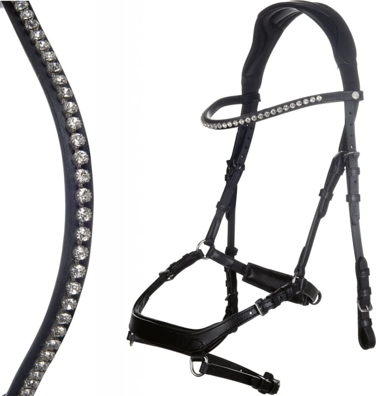 HKM Pro Anatomic Bridle Black Cob