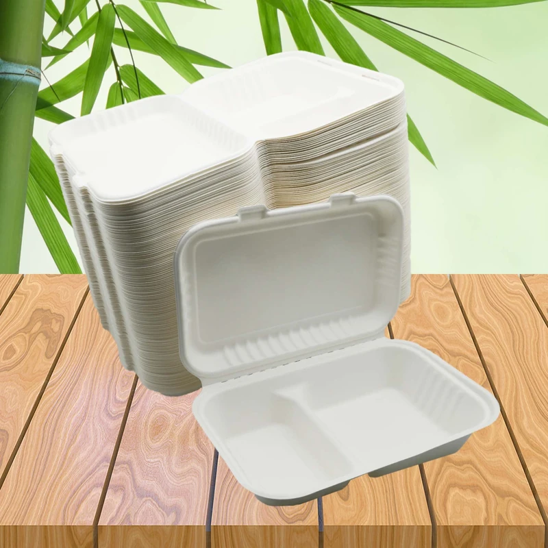 BeTasty Divided Menu Box 950 ml Sugar Cane 249 x 160 x 65 mm Pack of 125