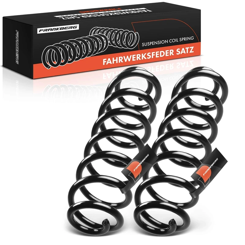Frankberg 2x Coil Spring Rear axle Left Right Compatible with O.c.t.a.v.i.a II Combi 2004-2013 Golf 2008-2013 T-o-u-r-a-n 2009-2017 Replace# 1K0511115DK
