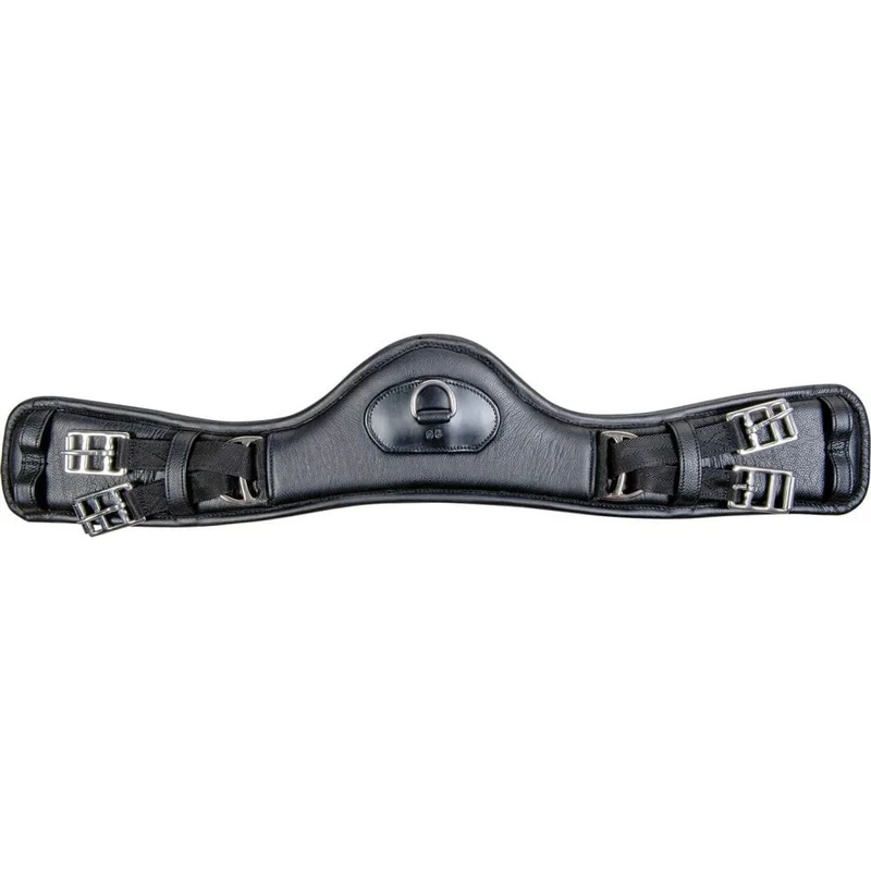 HKM Dressage Anatomic Leather Girth without elastic Black 70