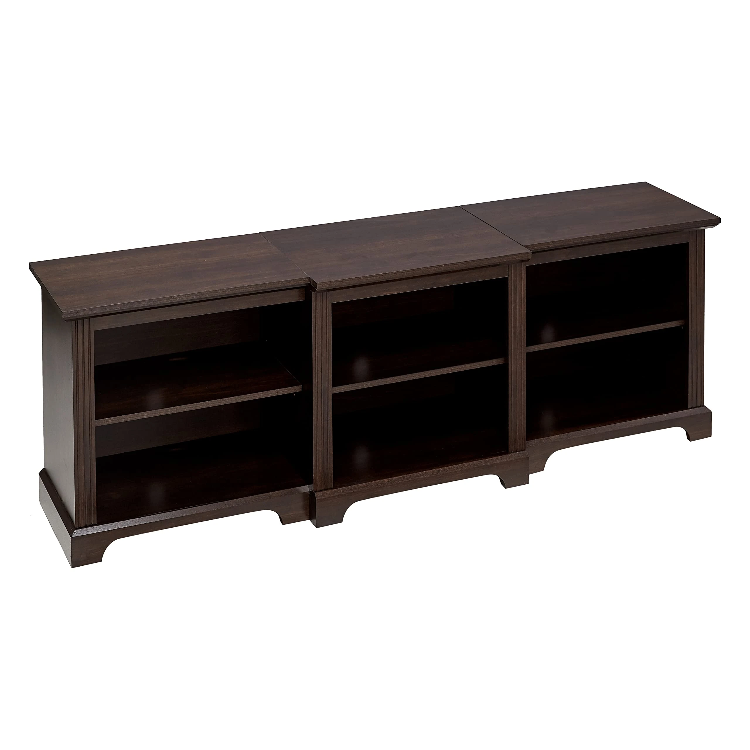 ROCKPOINT 70inch Modern TV Stand Storage Media Console Entertainment Center for TVs up to 80,Espresso