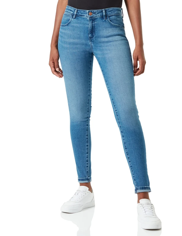 Wrangler Women's Skinny Jeans, Tidal Wave, 36W / 32L