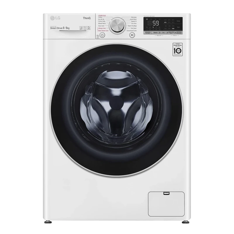 LG V6 FWV696WSE Steam 9kg/6kg Freestanding Washer Dryer