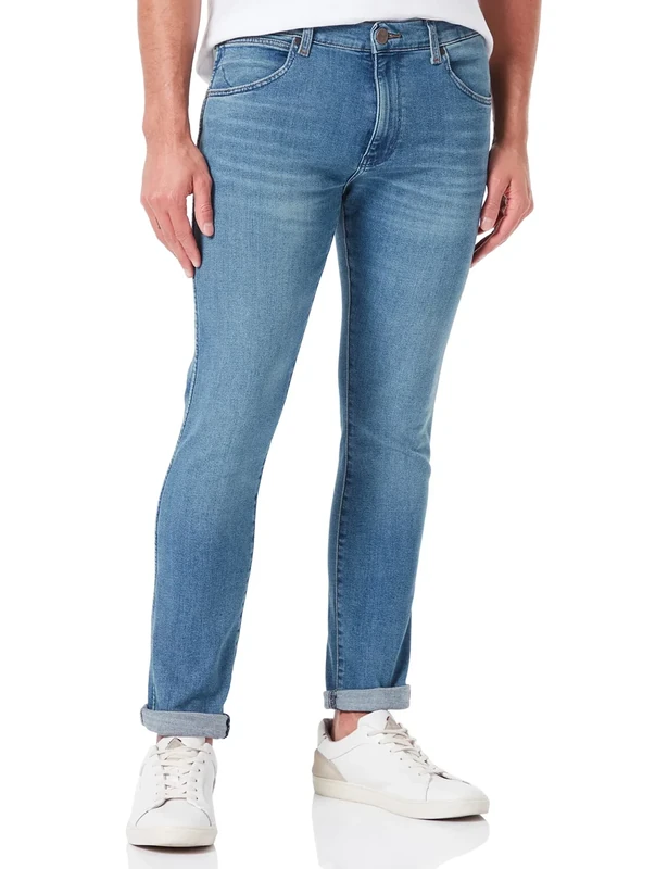 Wrangler Men's Larston Jeans, Dusky Cloud, 27W 32L UK