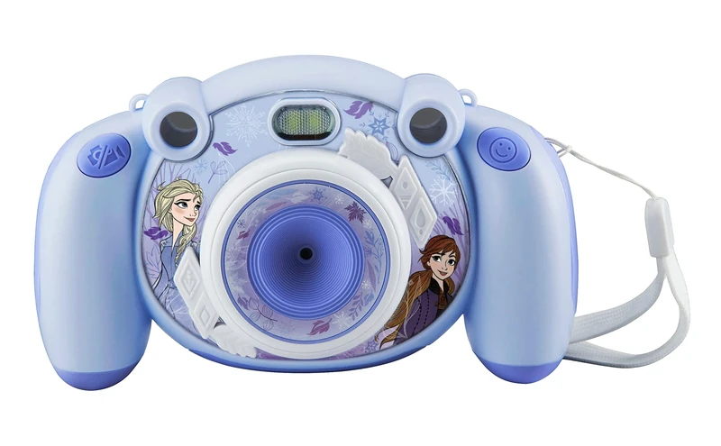 EKids Disney Frozen Kids Camera with SD Card, Digital Camera for Kids with HD Video Camera, Built-in Digital Stickers for Fans of Frozen Gifts for Girls - Image 1