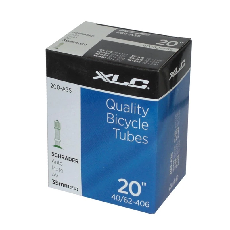 XLC Unisex Adult VT-A20 Bicycle Inner Tubes, Black, 20X150-250
