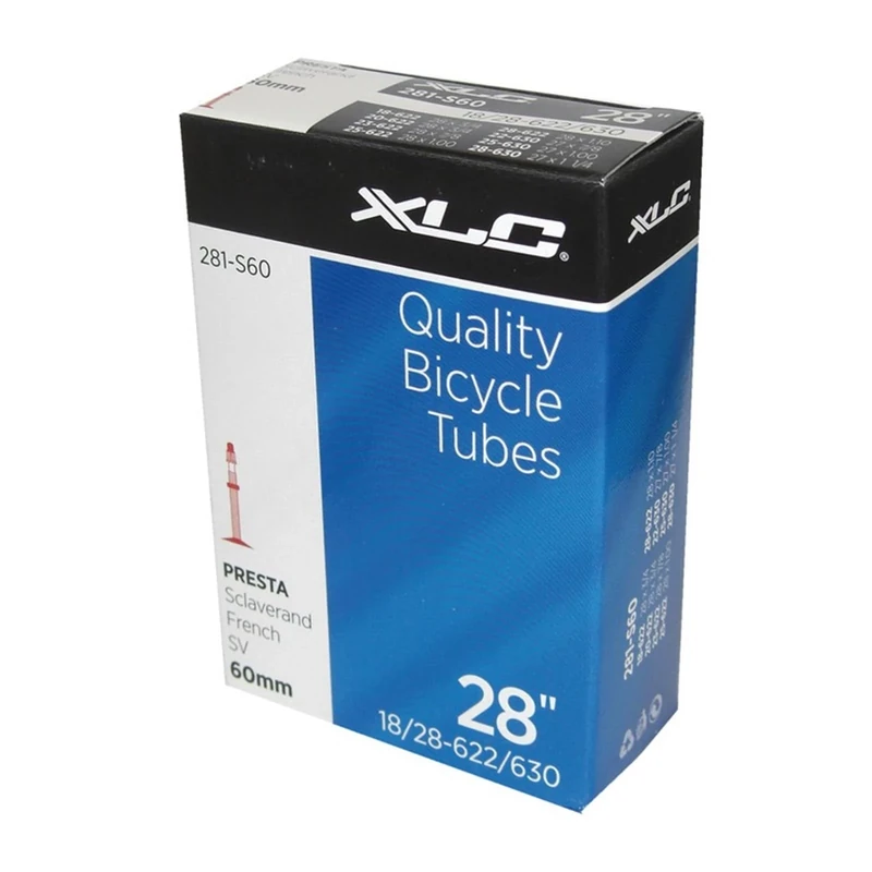 XLC Unisex-Adult VT-S28 Bicycle Tubes, Black, 28X3/4-11/16